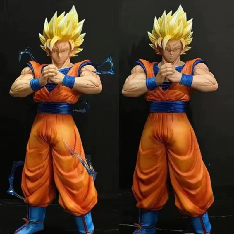 Anime Dragon Ball Ssj2 Goku Figure Son Goku Super Saiyan Action Figures 30.5cm Pvc Statue Collection Model Toys Gifts