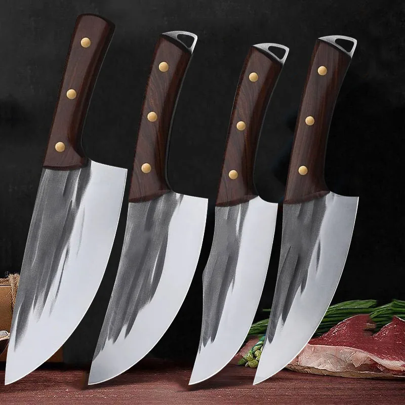 

Chef Bone Chopping Knife Forged Deboning Slicing Cutting Cleaver Fish Fillet Meat Fruit Paring Peeling Utility Knives