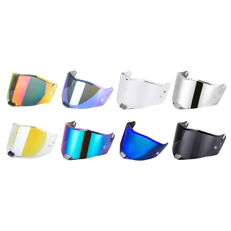 

Universal Helmet Lens Visor Sunshield Motorbike Windshield Sunscreen Plating Visor Shield Full Face Compatible for FF805