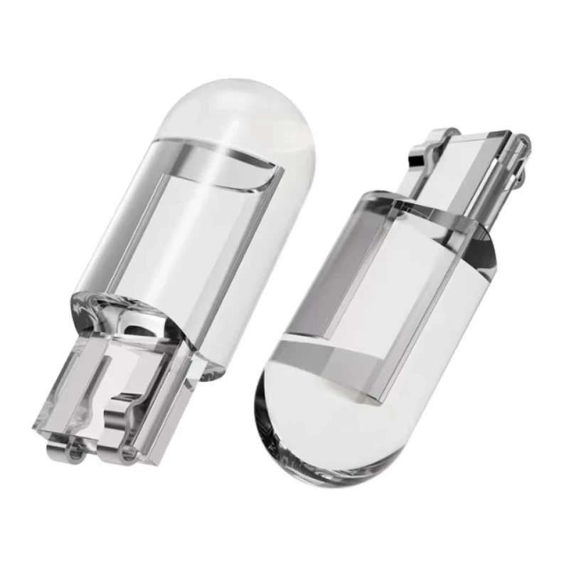 

20/10/1pcs W5W Led T10 Car Light COB Glass 6000K White Auto Automobiles License Plate Lamp Dome Read DRL Bulb Style 12V Universa