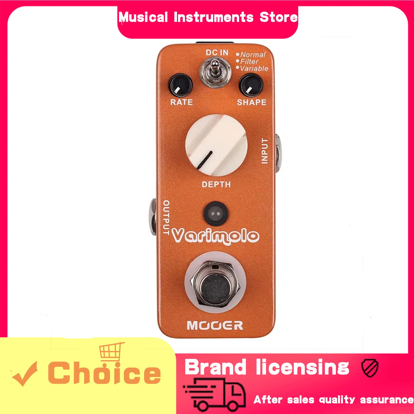 

MOOER Guitar Effect Pedal Varimolo Digital Tremolo With Three Different Tremolo Modes Pedal Normal Filter Guitar Accessories