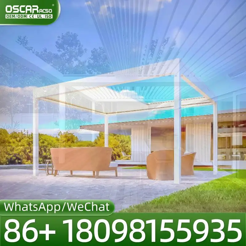 4 Season Free Standing Glass House Solarium Prefabricated Insulated Aluminium for Villas pergolas