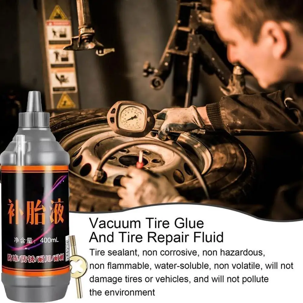 

Уплотнитель для ремонта шин, ремонт велосипедных шин, 1 шт., 380 мл, комплект для больших автомобильных шин, плоская емкость, неразрушающий, быстрый ремонт, ремонт F1A5