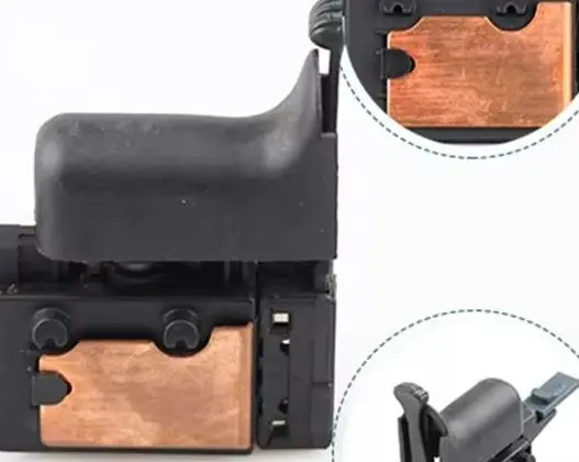Interruptor de Encendido para Taladro Eléctrico DW256 DW235G DW511 DW891 DW257, Repuesto de Herramienta Eléctrica, Botón de Disparo de Plástico y Metal
