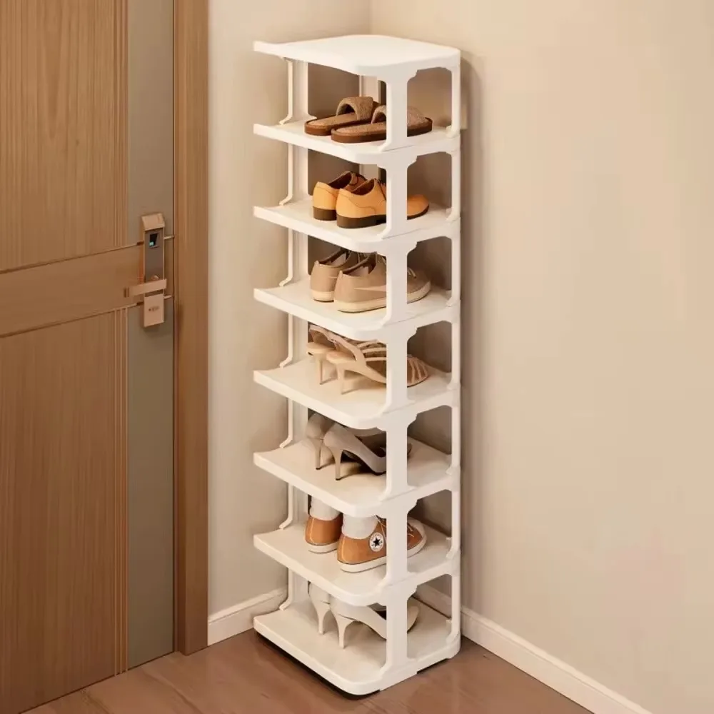 Simple Shoe Rack Organizer Shoe Cabinet Foldable Organizer Simple Multilayer Narrow Space Saving Living Room Sneakers Holder