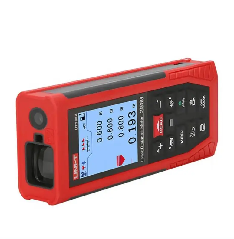 جهاز قياس المسافة بالليزر UNI-T مزود بكاميرا مرئية لتسجيل وتصدير بيانات الفيديو UT398A