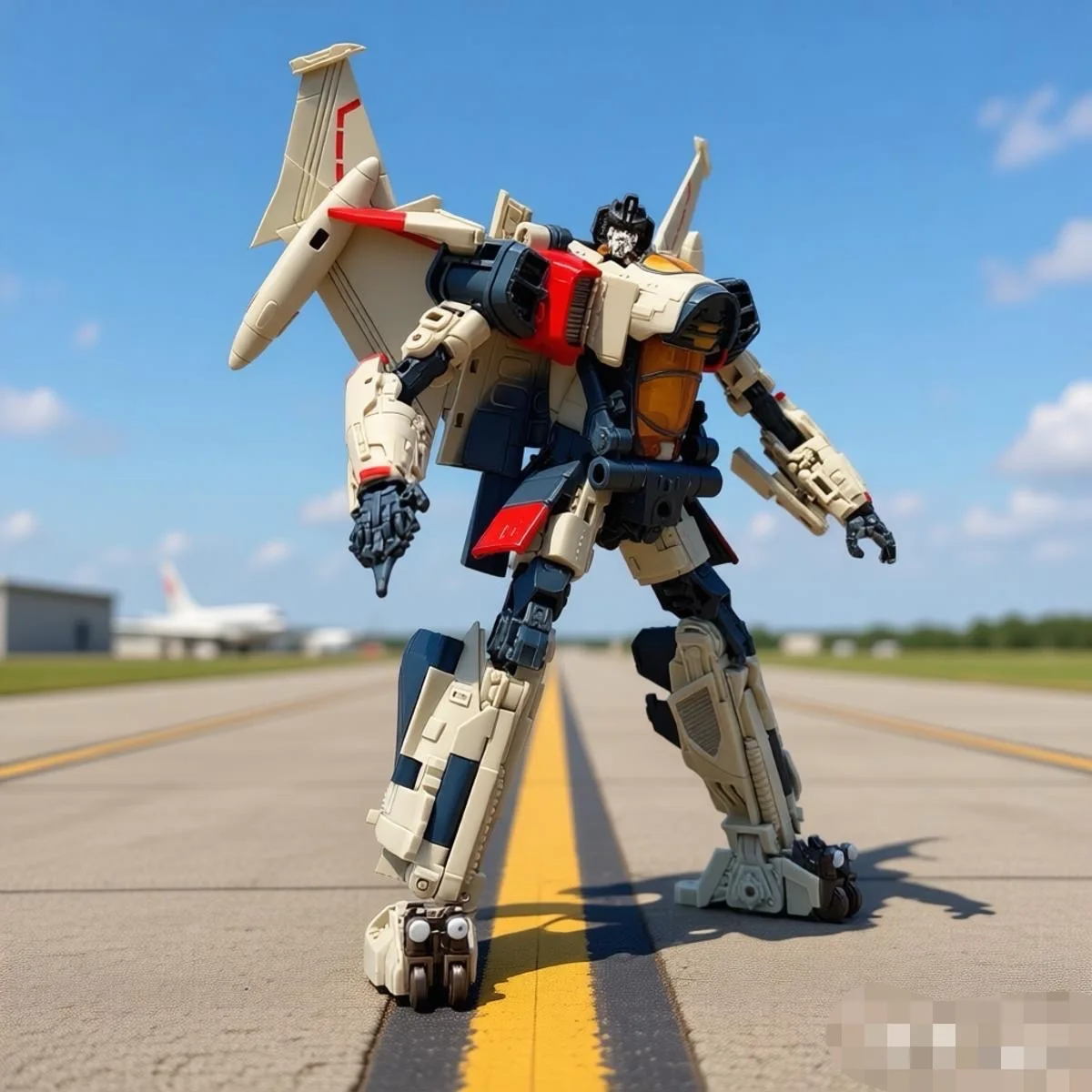 En promotion BAIWEI Toy TW-1037 Blitzwing Lightning Gaiden Figurine robot articulée en alliage, produit fini, pour collection et cadeau