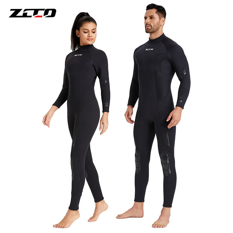 

New3MMDiving Suit Men's One-Piece Long Sleeves Women's Thickened Thermal Swimsuit Snorkeling Suit Surf Dive Skin