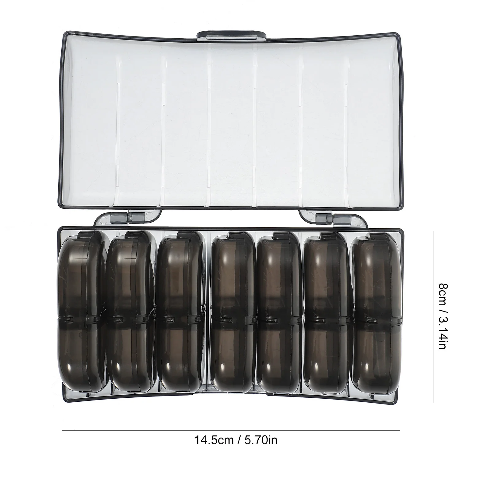 منظم حبوب الدواء المدمج، حقيبة طبية محمولة، مقصورات فردية، حامل متين، لوازم تنظيم السفر