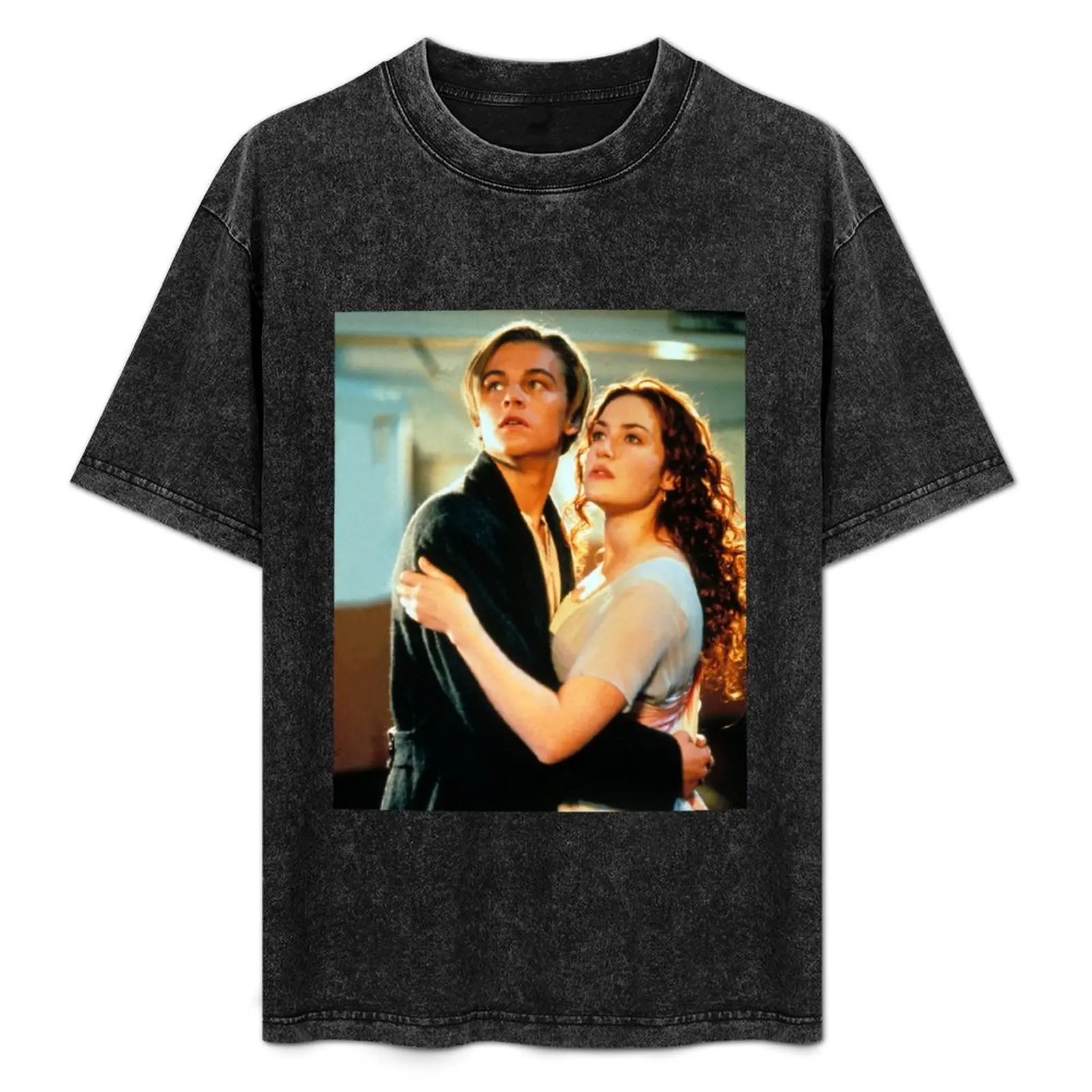 タイタニック映画ジャック・ローズtシャツレトログラフィックプリントtシャツ