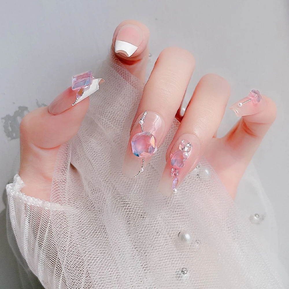 Taladro de uñas de cristal Flourish, accesorios de Arte de uñas, cono de mariposa de belleza, Serie de princesa de moda, 4 patrones