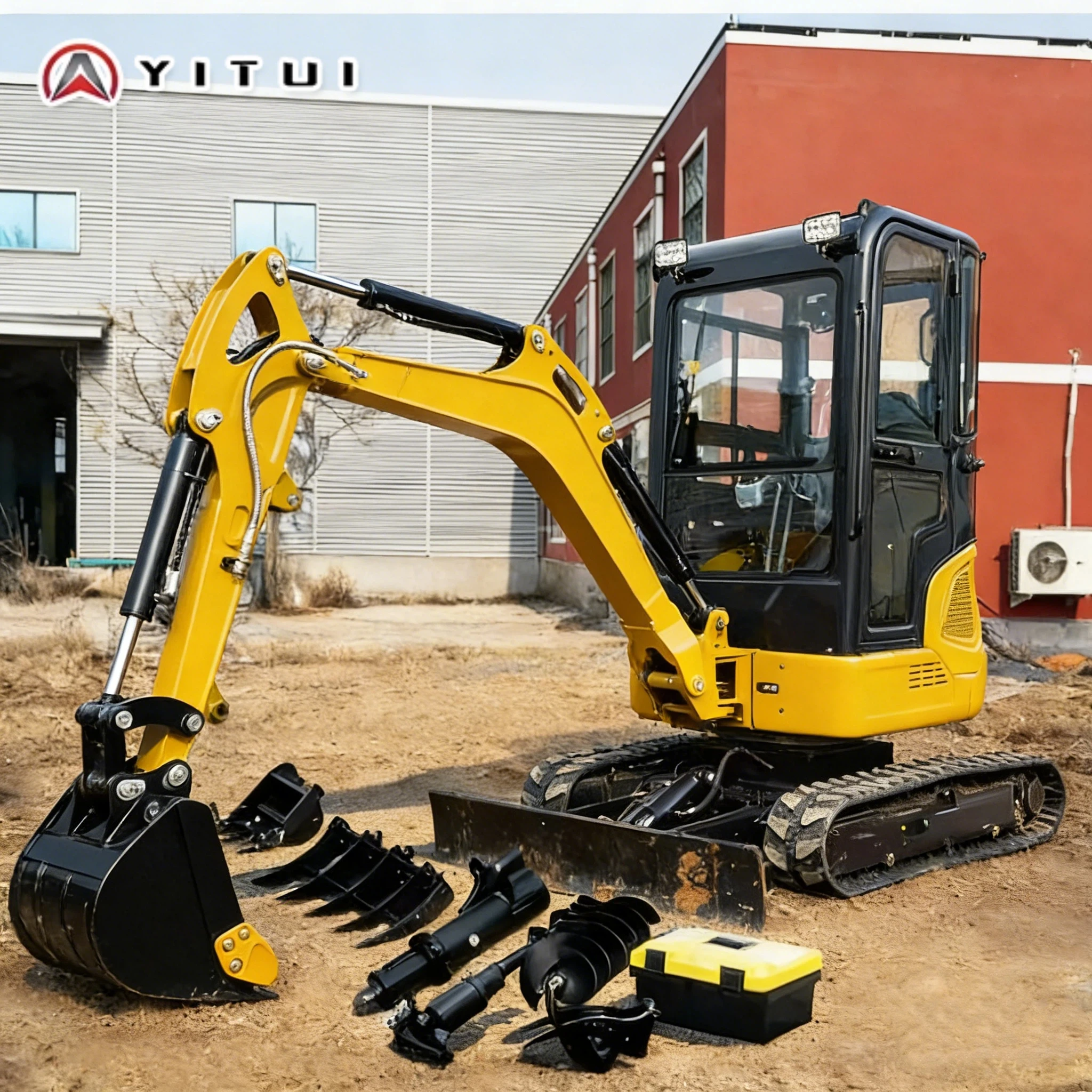 

2026 Mini Excavator 1.2-Ton Direct Sales Large Arm Side Swing Engine Multifunction Customization For Gardens And Farms