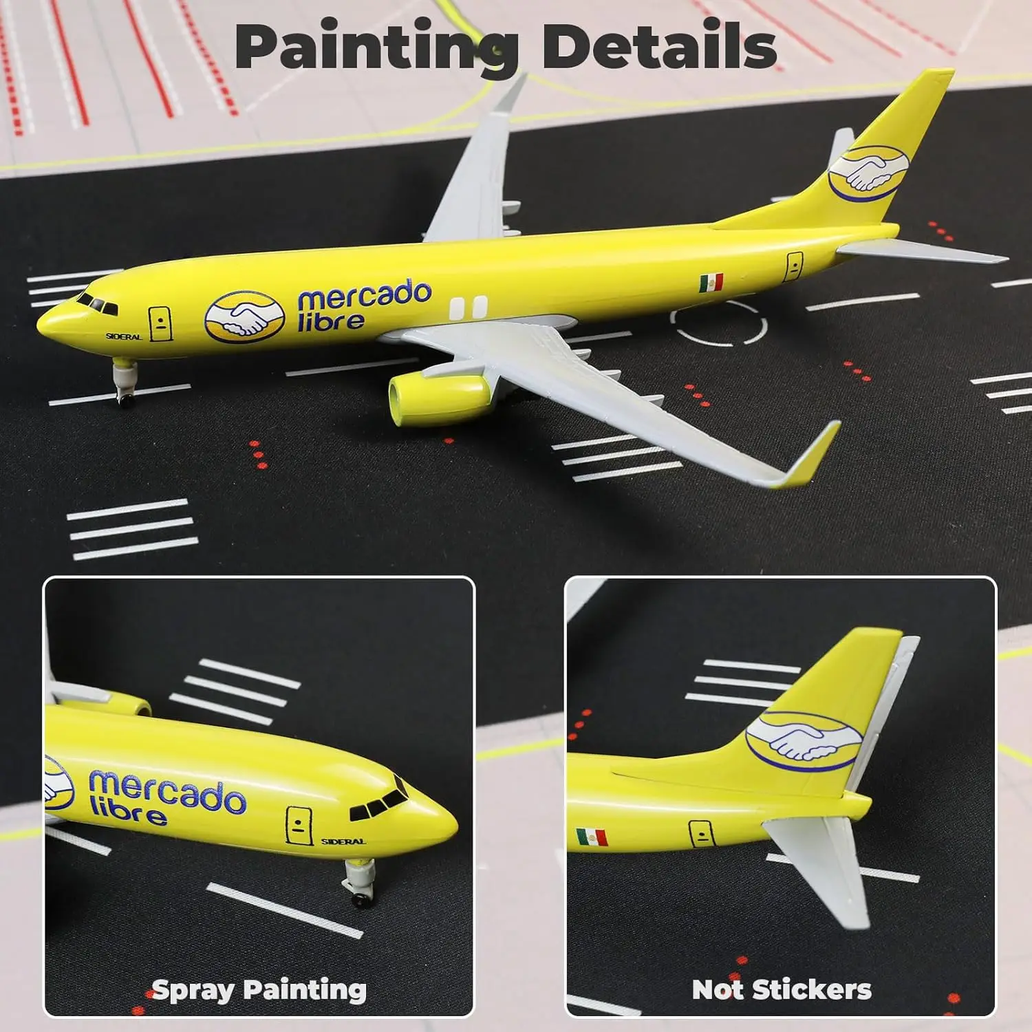 

1:300 Scale 20cm Mercado B737 Model Plane Alloy Diecast Airplane Model Aircraft Kits for Collection