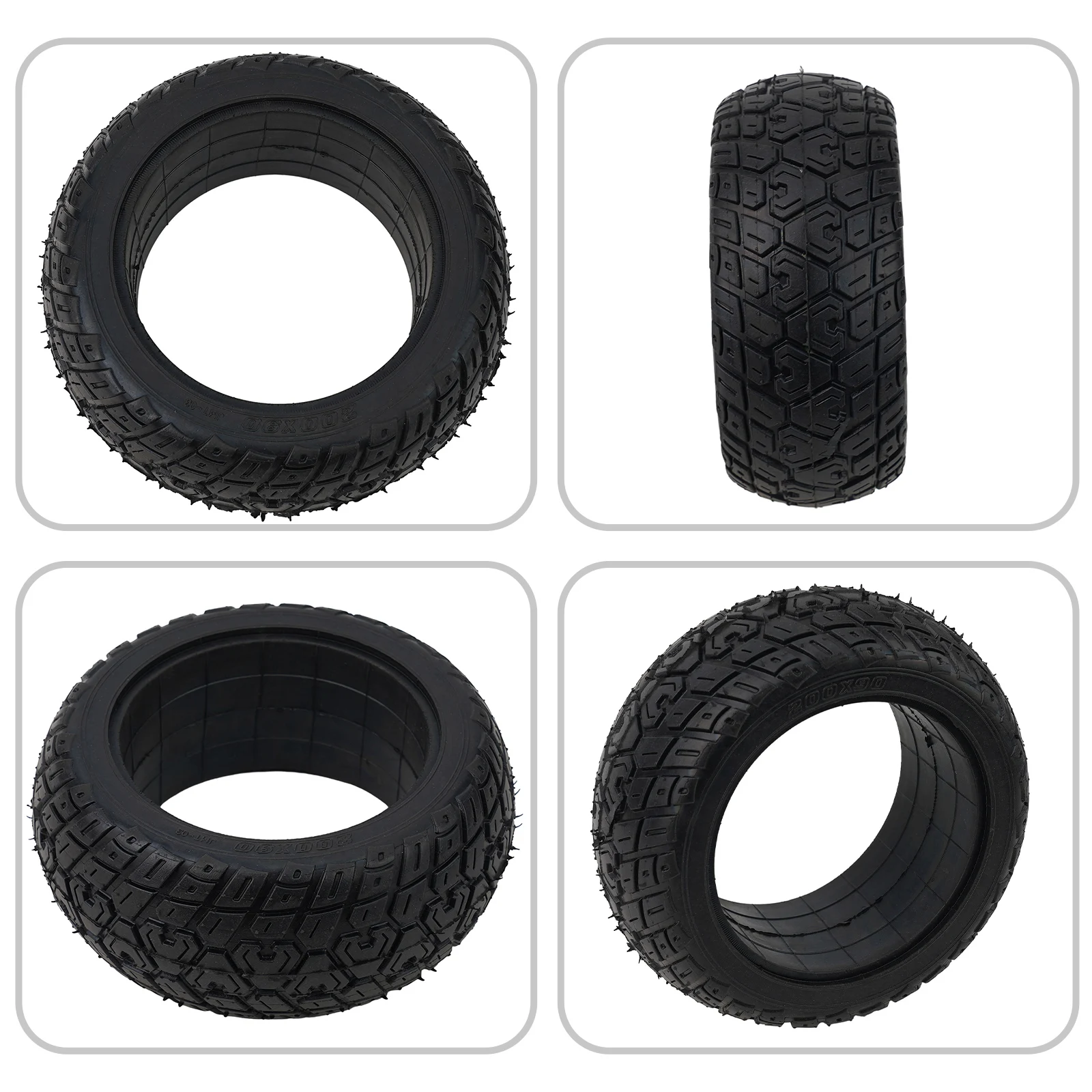 200x90 Solid Tire For ZERO 8X Electric Scooter Balance Car 8 Inch Widened Tire Off-road Solid Tyre Electric Scooter Accessories