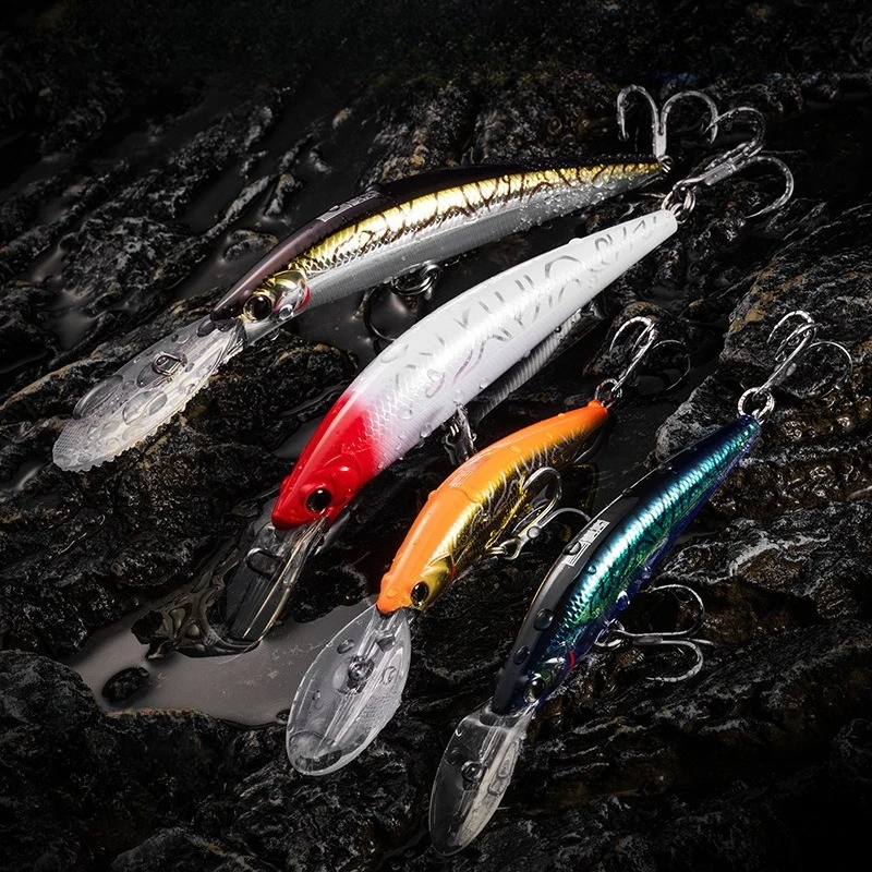 

Diving Mino drag fishing bait, Wide tongue steel wire connected sea fishing boat fishing, Luya bait, Spanish mackerel, mackerel