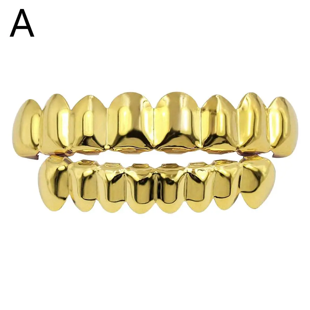 Hip Hop 6/6 Teeth Grills 14K Gold Plated