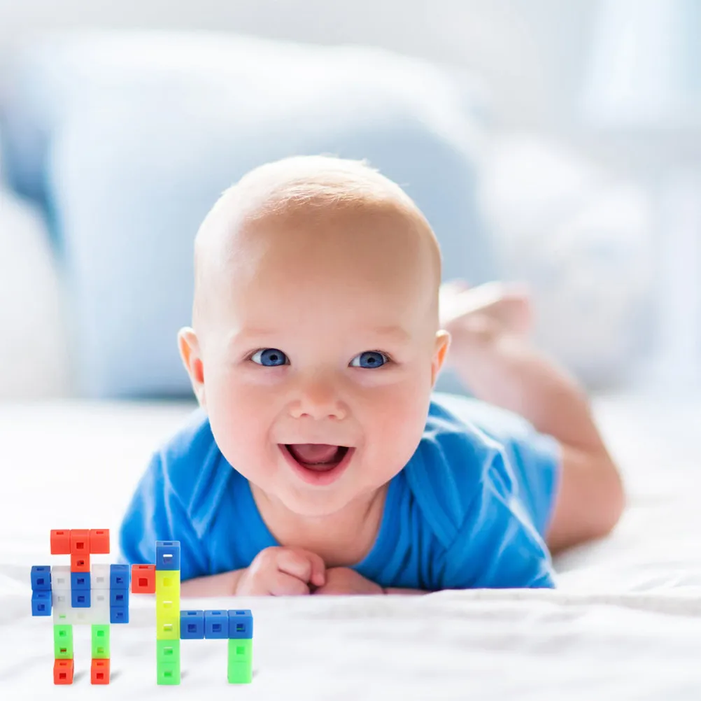 

75Pcs Premium Plastic Educational Building Set for Kids Shape Color Recognition Fine Motor Skills Early Learning Stacking