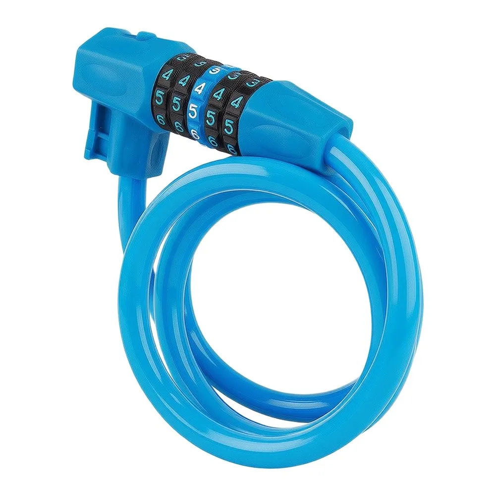 Bike Lock with 5 Digit Code and Key Entry Tough Steel Cable Anti Theft Lock for E-Bike Bicycle with Mounting Bracket