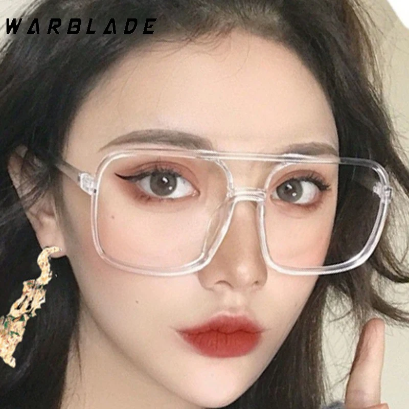 

Trendy Retro Oversized Square Pilot Sunglasses Women Fashion Brand Designer Eyeglass Man Summer Traveling Eyeglasses UV400 Очки