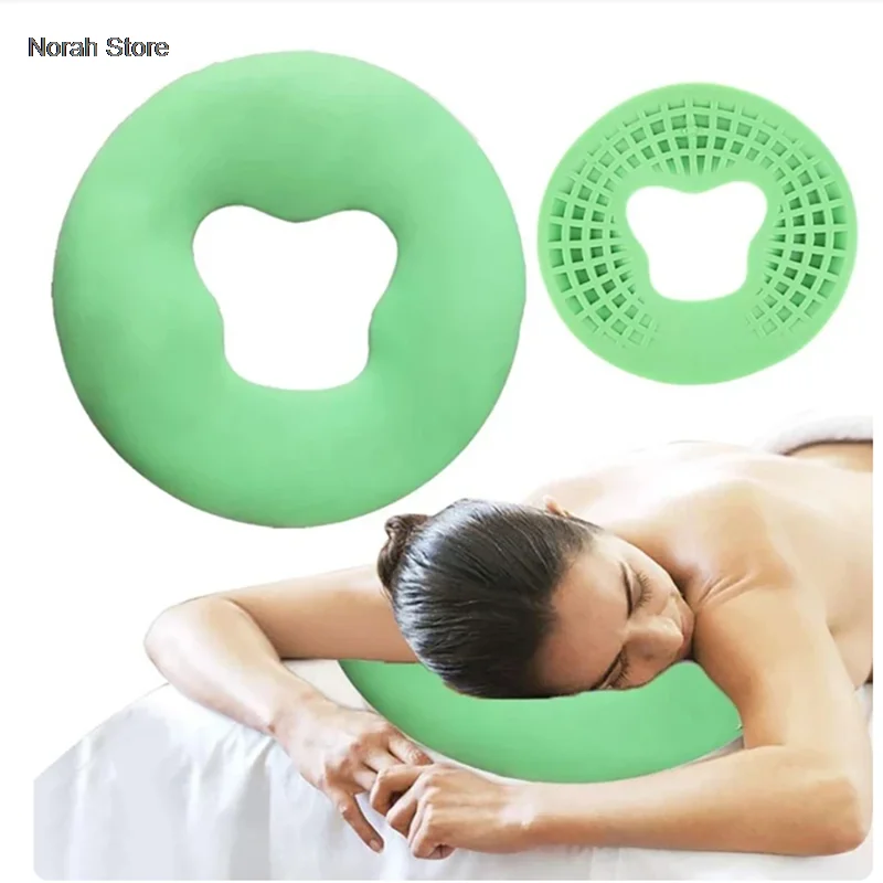 1PC Silicone Pillow SPA Beauty Pad Non-slip Massage Pillow Without Film Salon Face Massage Relax Beauty Cushion Pad