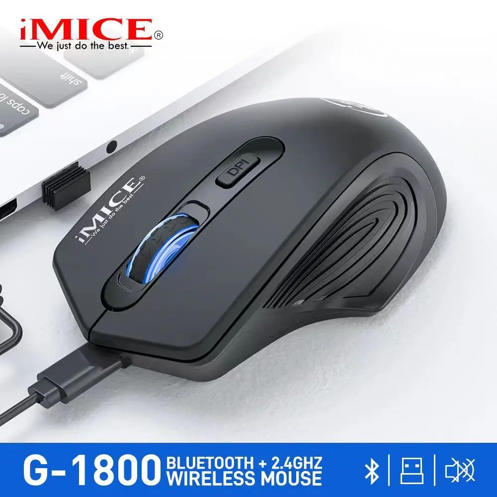 iMice Wireless Mouse 4 Buttons 2000DPI Mause 2.4G Optical USB Silent Mouse Ergonomic Mice Wireless For Laptop PC Computer Mouse