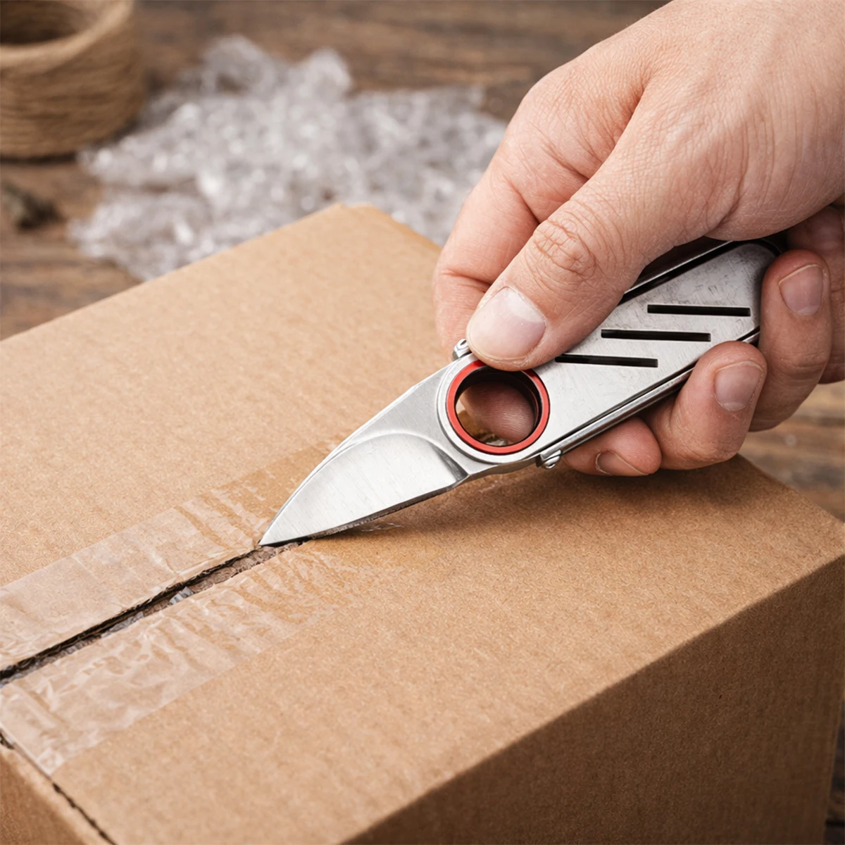 Mini Portable Stainless Steel Outdoor EDC Tool Key Chain Pendant Is the Perfect Tool for Opening Packages and Daily Use image 5