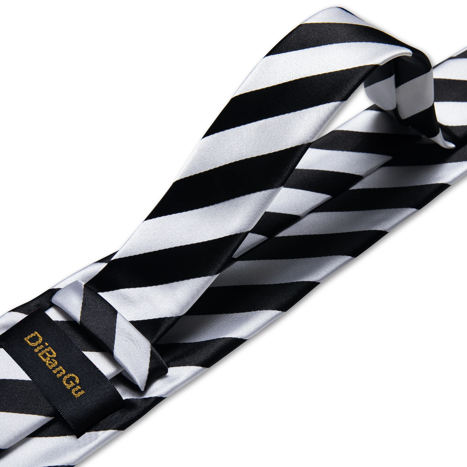 White Black Zebra Striped Ties for Men 8cm Business Wedding Neck Tie Handkerchief Cufflinks Accessories Gift Gravatas Party
