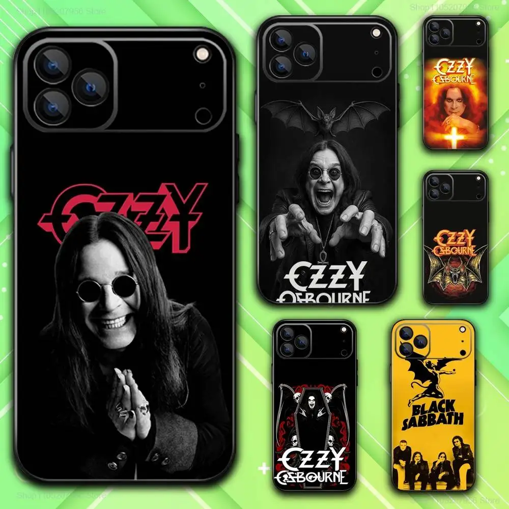 

B-Black Ozzy S-Sabbath Phone Case For iPhone 17,16,15,14,13,12,11,Plus,E,Air,Pro,Max,Mini Black Cover