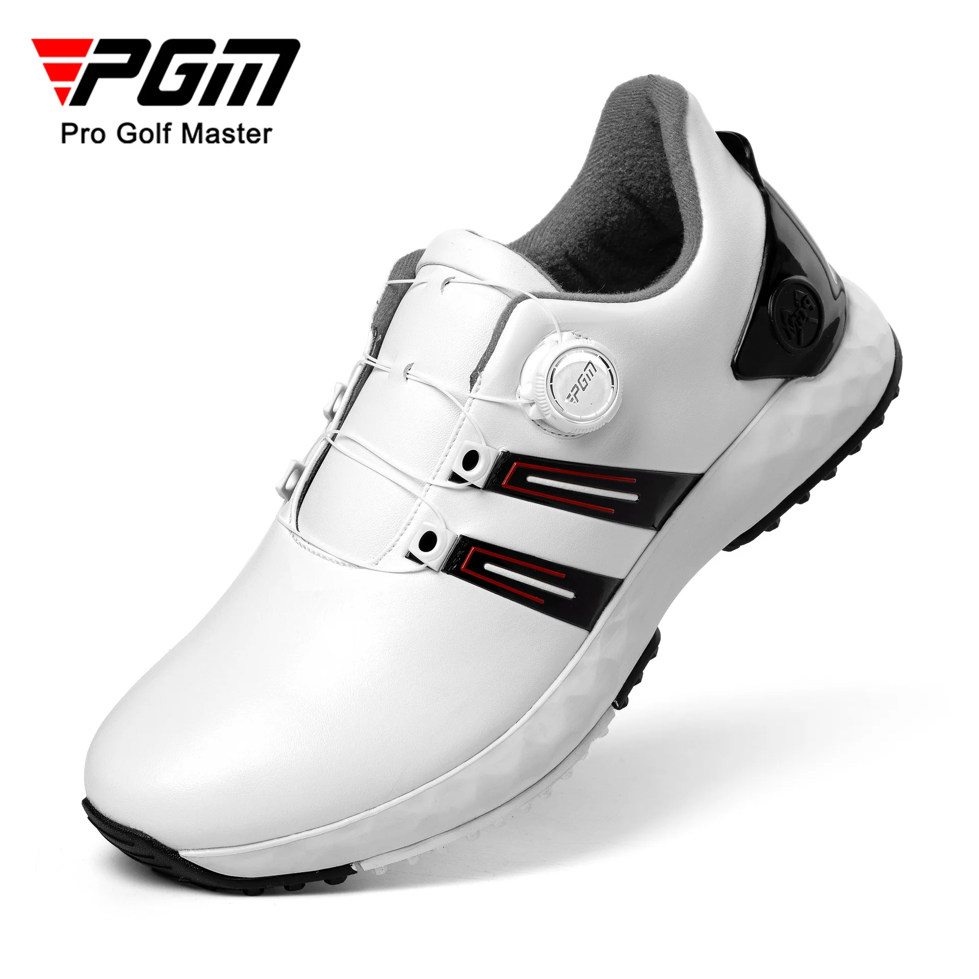 PGM Golf Shoes Men's Sports Shoes Wide Version Cushioning Knob Shoelaces Waterproof Anti-Slip Golf Heightening Shoes