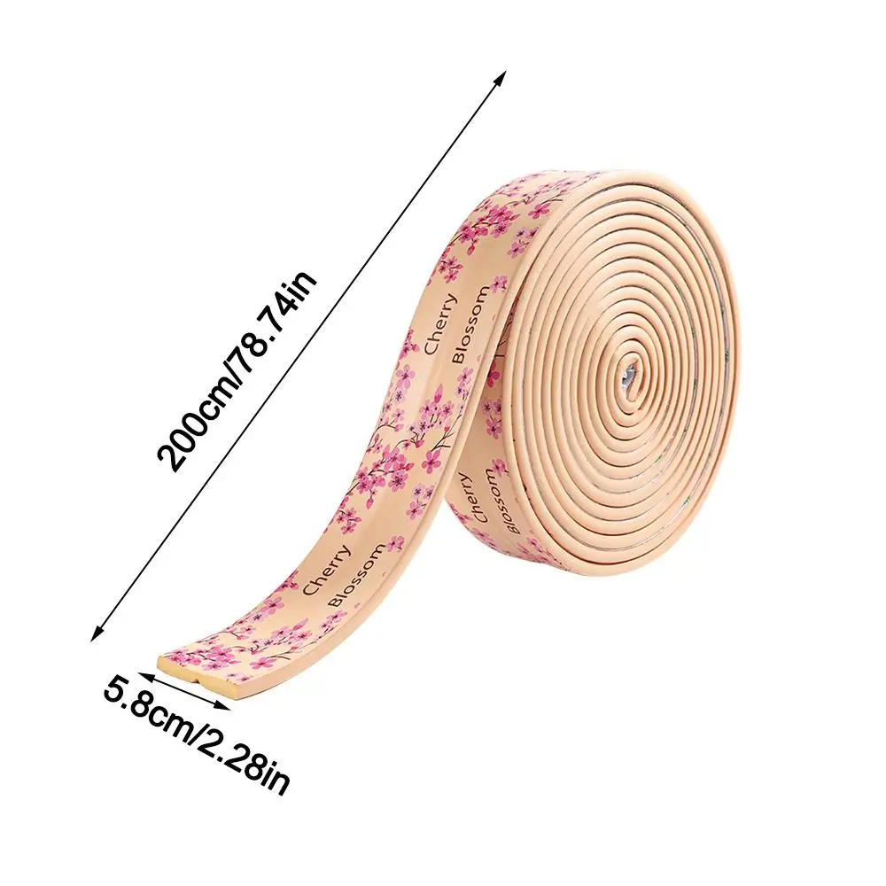 2 メートルのデスクエッジガードストリップ漫画ソフト壁コーナープロテクター肥厚防水テーブル衝突防止クッション赤ちゃんの安全のため