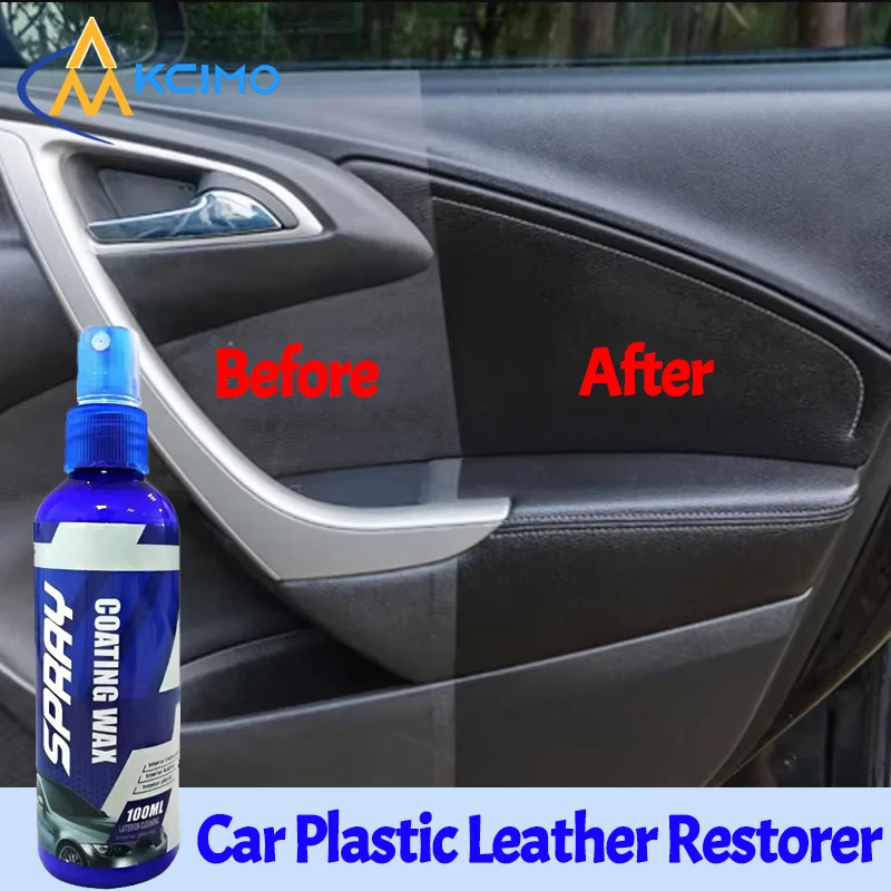 

Car Plastic Leather Restorer 100ML Car Cleaning Products Auto Polish And Repair Gloss Coating Renovator For Cars Auto Detailing