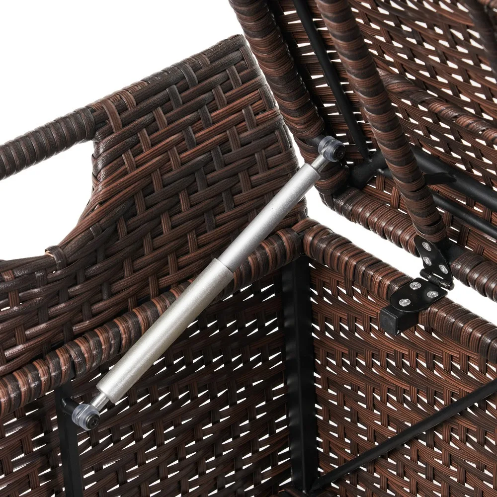 Storage Box with Wing Outdoor Bench