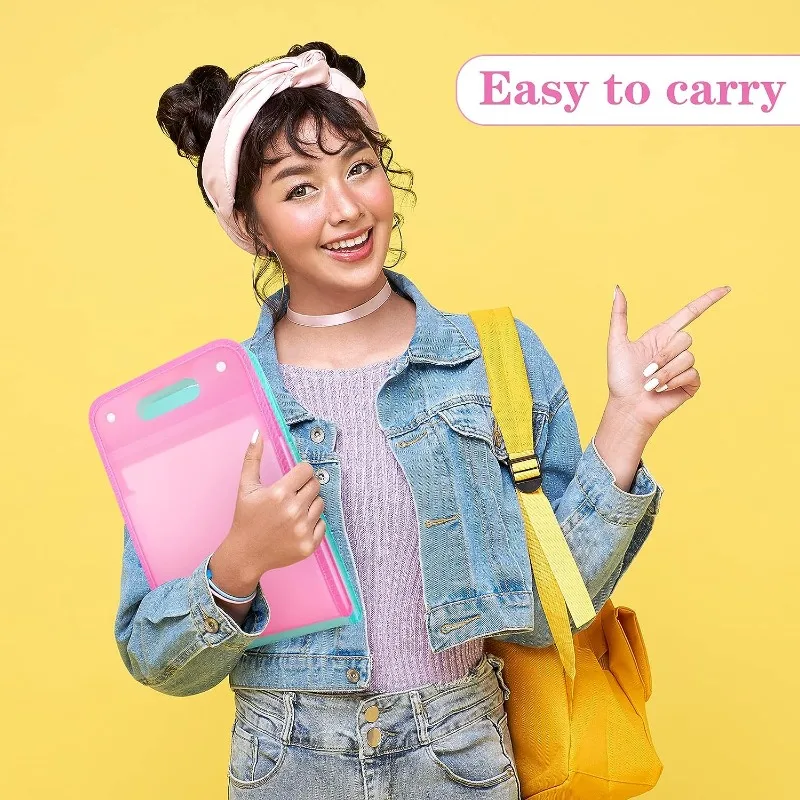 Expanding File Bag Pockets Accordion Bags Multi-Layer 13-Compartment Vertical File Paper Storage Bag A4 Folder Multi-Functional