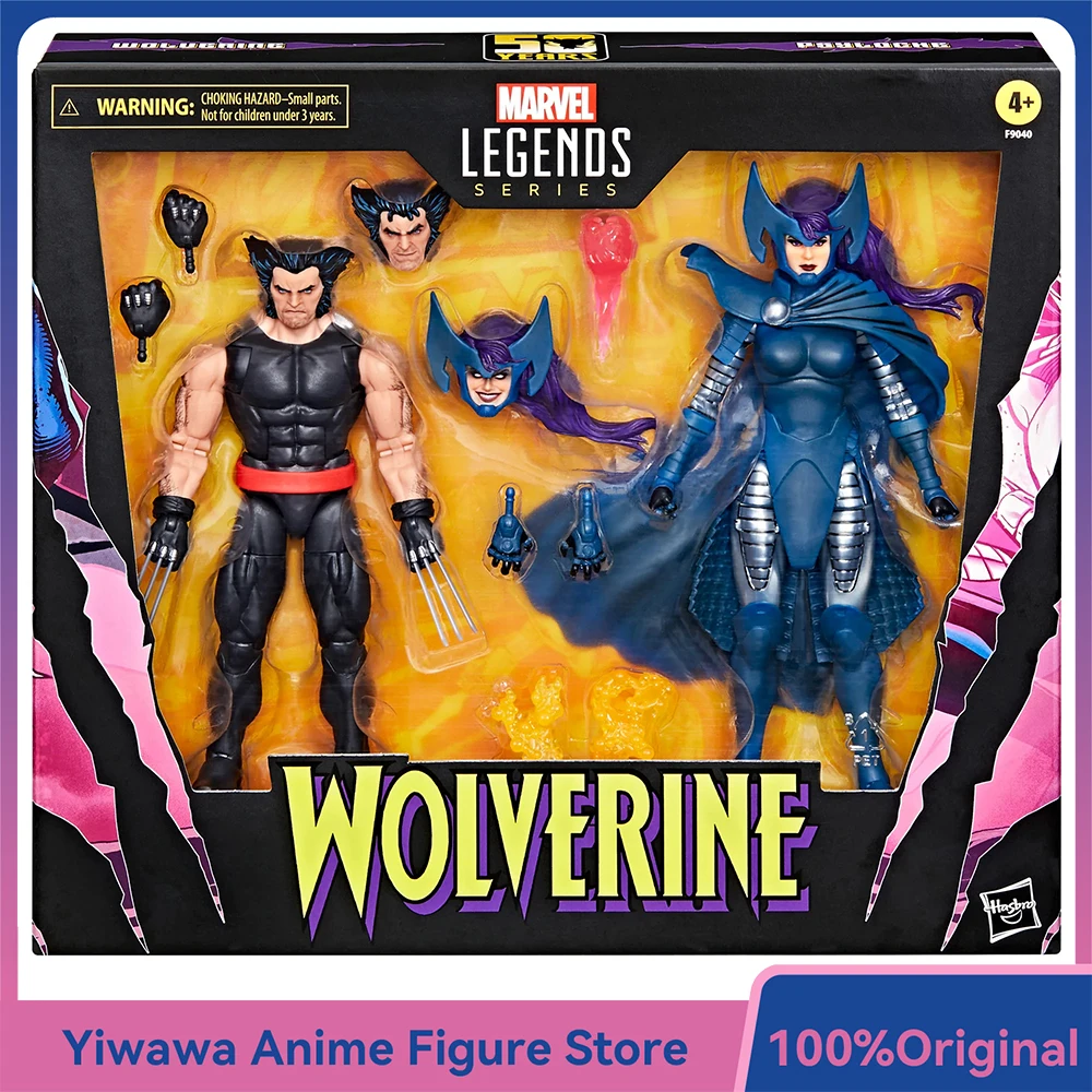 

[In-Stock] Hasbro Marvel Legends Series Wolverine and Psylocke (X-Men) 6-Inch 2-Pack Action Comic Figure Nice Model Gift Toys