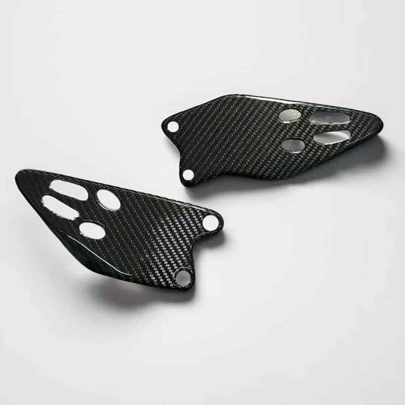 

2024 подставки для ног для Kawasaki ZX 6R ZX-6R ZX6R 2019-2023, аксессуары для мотоциклов из настоящего углеродного волокна, обтекатель, защита пятки, пластины