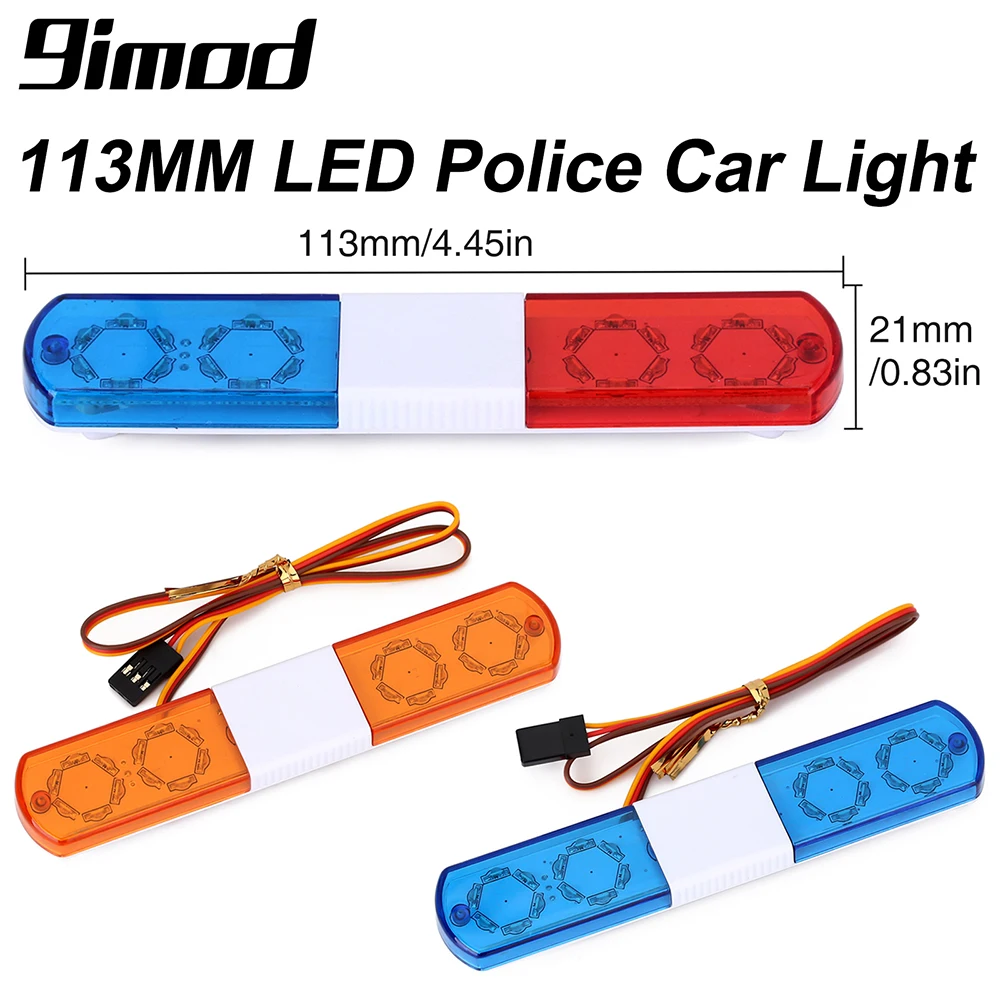 Multi-function Flashing LED Police Alarming Light for 1/10 1/8 HSP Kyosho Traxxas RC Car