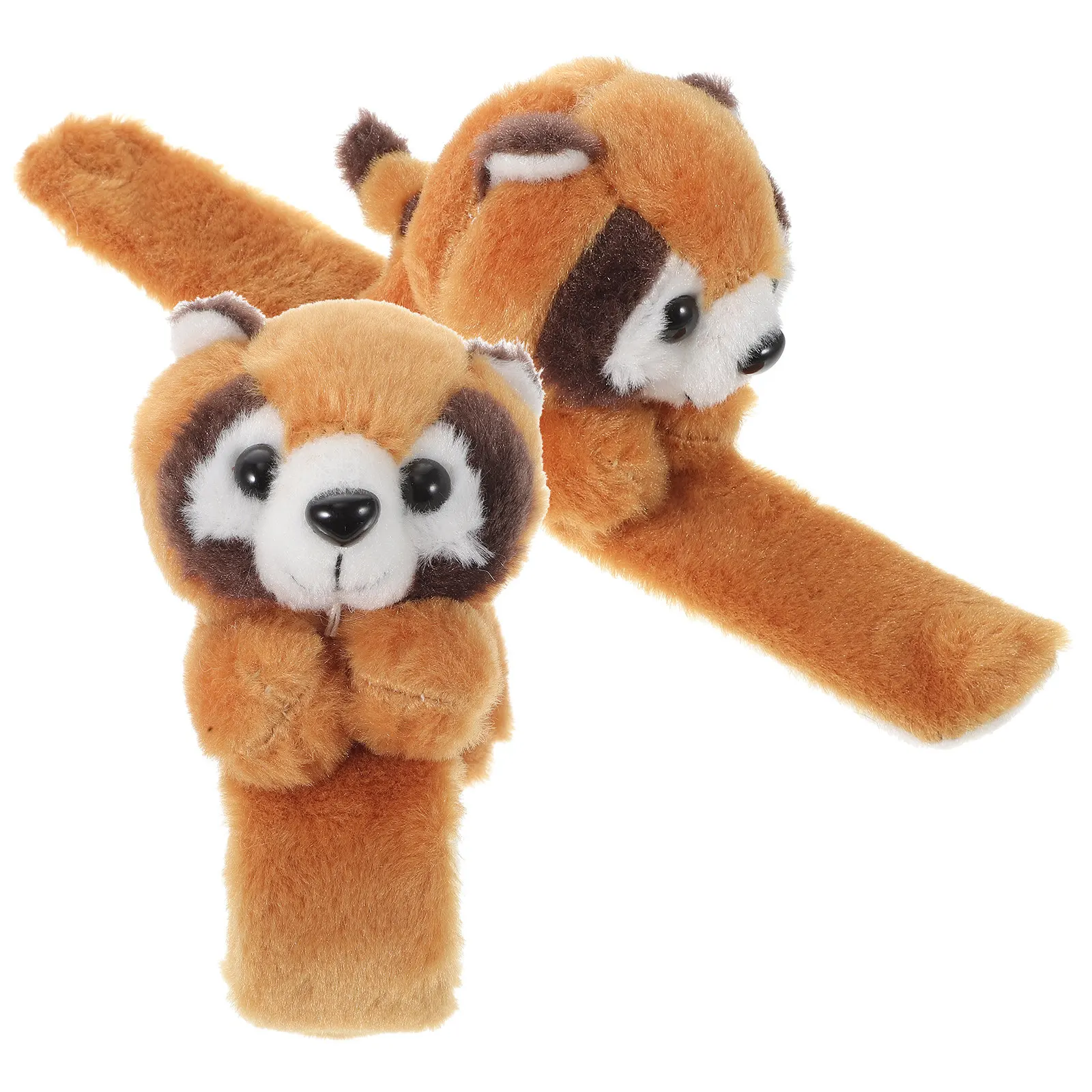 

2 шт. мягких плюшевых браслетов-хлопушек в виде енотов, сувениры для вечеринок, наполнители для детских подарочных пакетов на день рождения, детские браслеты