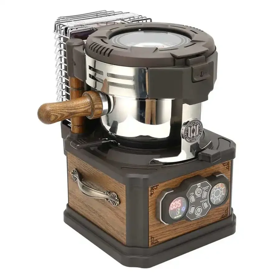 

220-240V Vintage Automatic Electric Coffee Bean Roaster Precise Temperature Control Low Noise Coffee Roasting Machine 750W