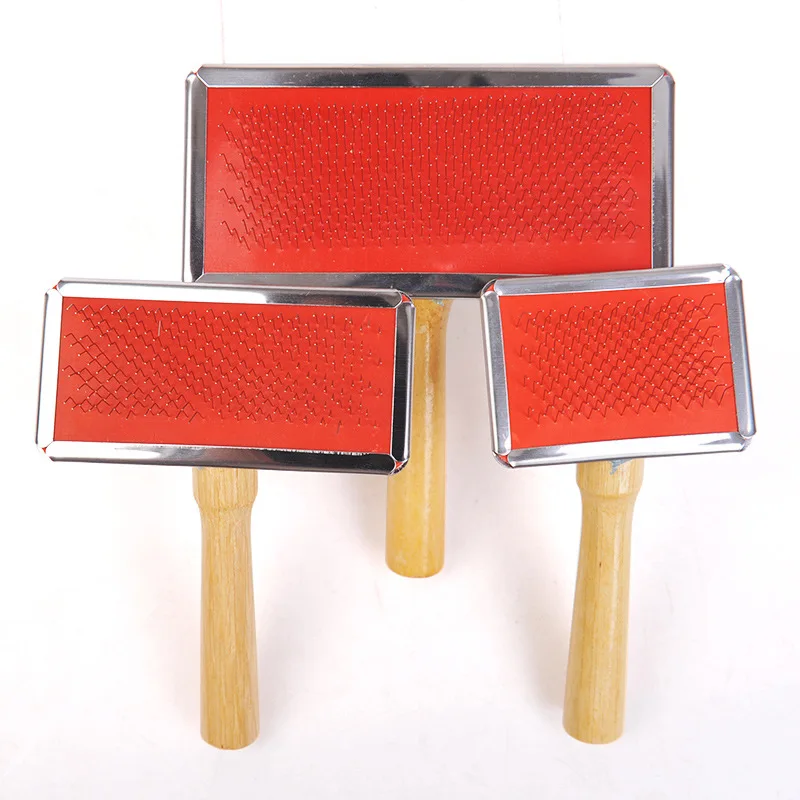 Steel Needle Comb For Dog Cat Yokie Gilling Brush Dog Rake Comb Massage Grooming Tools Pet Brush Dog Supplies