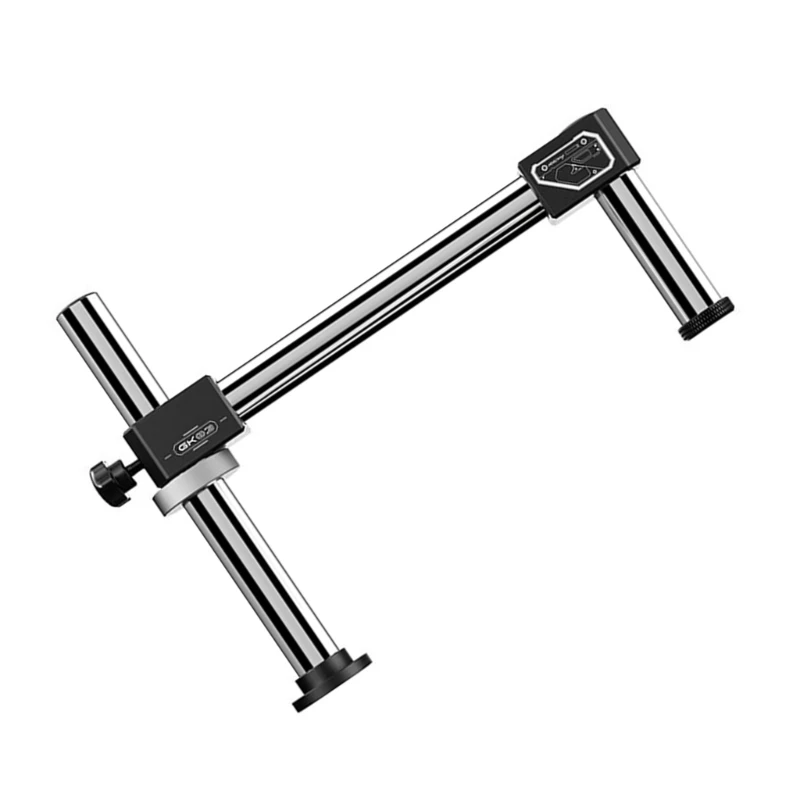 Precisions Double Arm Boom Stand Microscope Articulating Arm Stand With Smooth Focusing Mechanism Clamps Base A2BB