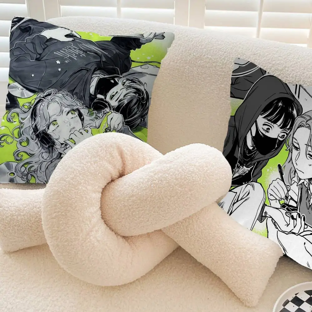 Anime The Guy She Was Interested in Wasn't A Guy At All Pillow Anime Pillow Sofa Bed Head Pillow Cover Cushion Cover