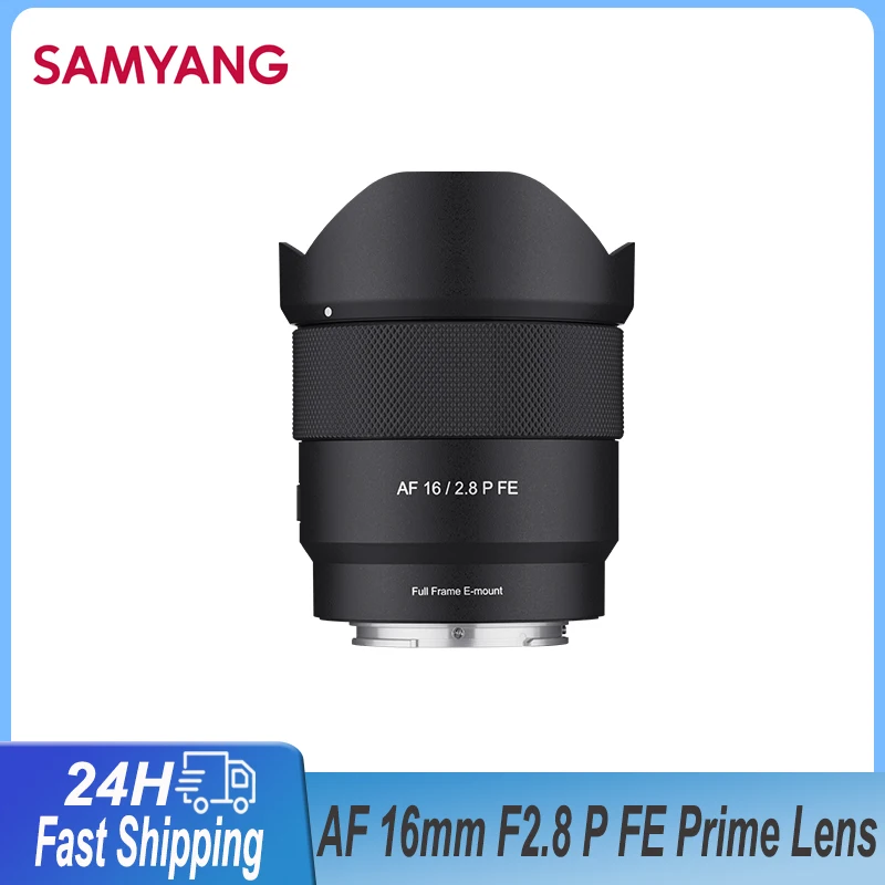 SAMYANG 16mm F2.8 P FE Prime Lens Auto Focus Lightweight For Sony E Mount A7 A7R A7RII ZVE1 Full Frame Mirrorless Camera Lenses