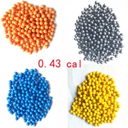 .43 Cal X 200 Paintball Balls New Reusable Target Practice Training Soft Rubber Balls for Walther T4E Paintball Guns