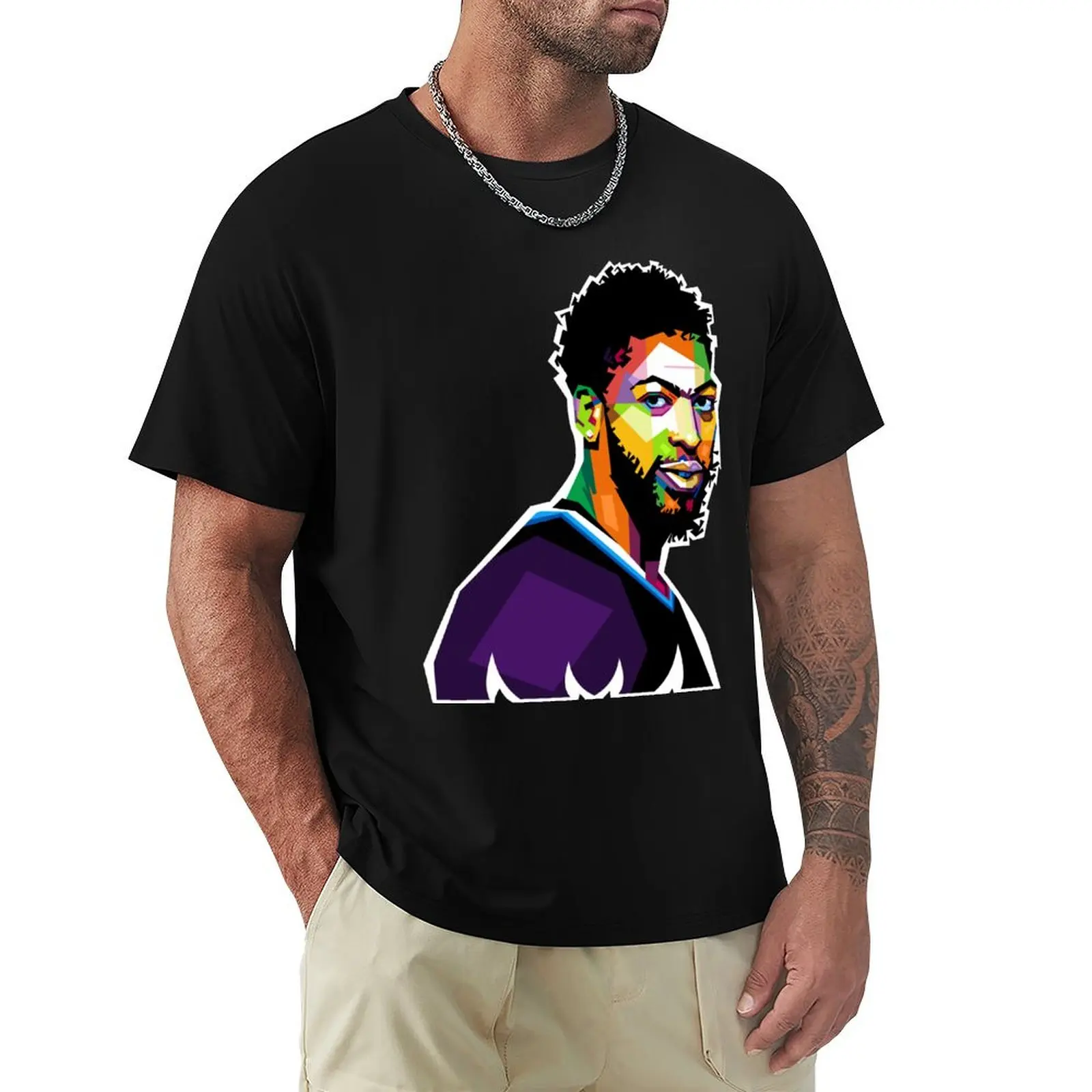 Anthony Davis T-Shirt Basic Casual Wear Short Sleeve Top