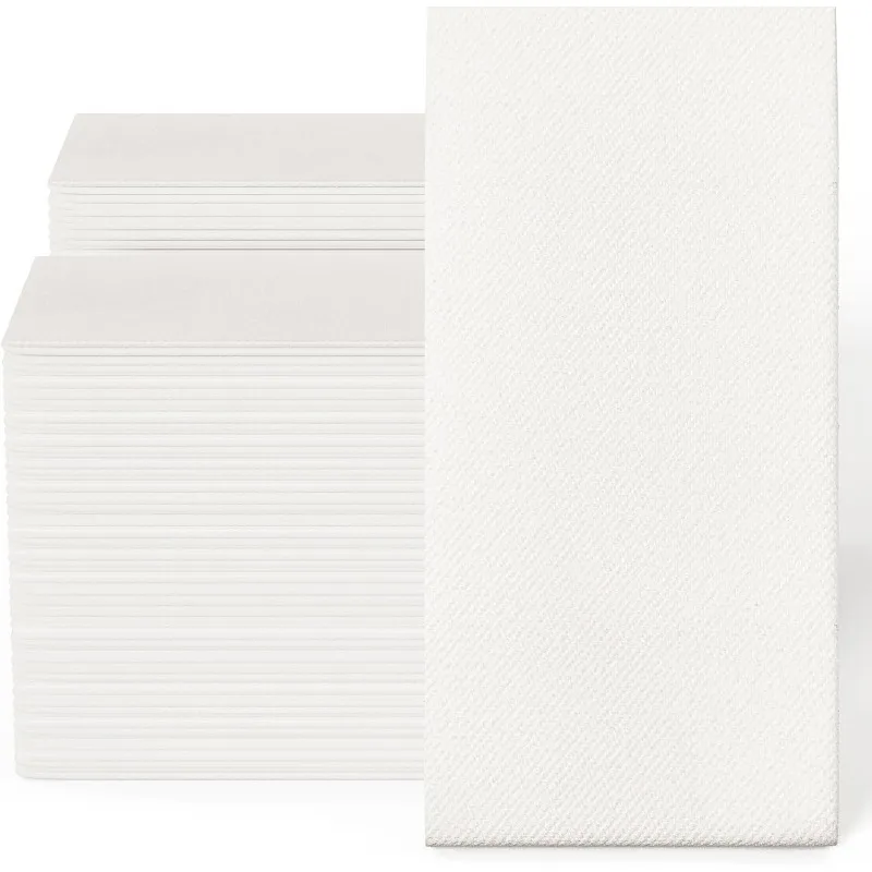 200 Pack Disposable Guest Towels Soft and Absorbent Linen-Feel Paper Hand Towels Decorative Bathroom Hand Napkins