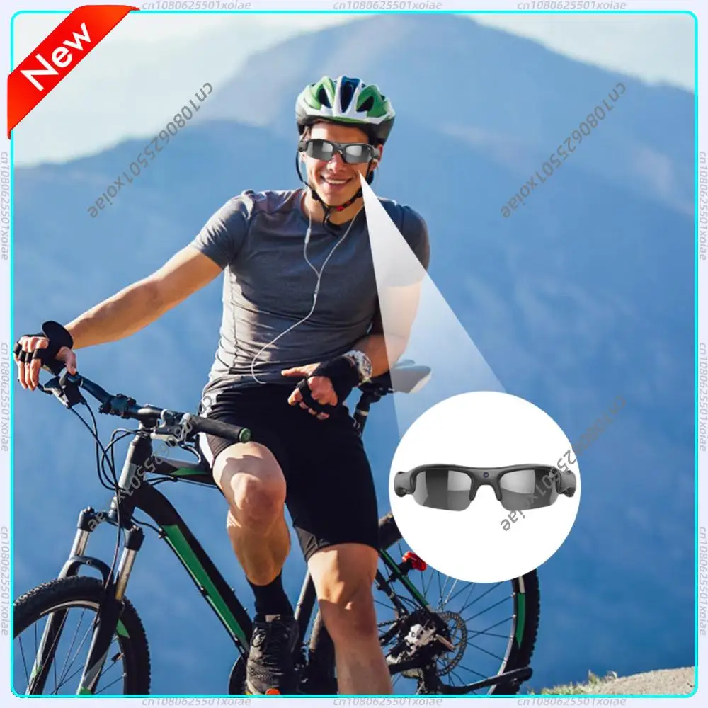 

New Smart WiFi Audio Stereo HD Glasses Outdoor Wireless Card Insertion Cycling Sunglasses Video Camera Polarized Lens Sports Cam