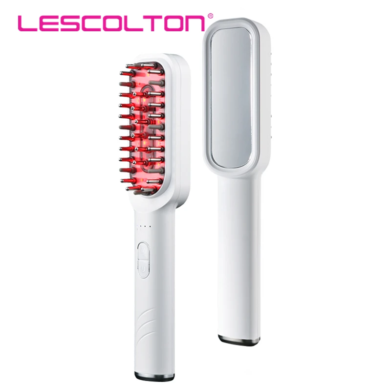 

Lescolton Electric Hair Growth Comb Anti-Hair Loss Medicinal Scalp Massage Comb LED Red Light Micro-current Vibration Massage