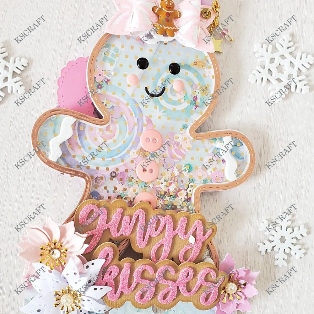 KSCRAFT  Gingerbread Man Memorydex Cutting Dies Stencils for DIY Scrapbooking Decorative Embossing DIY Paper Cards
