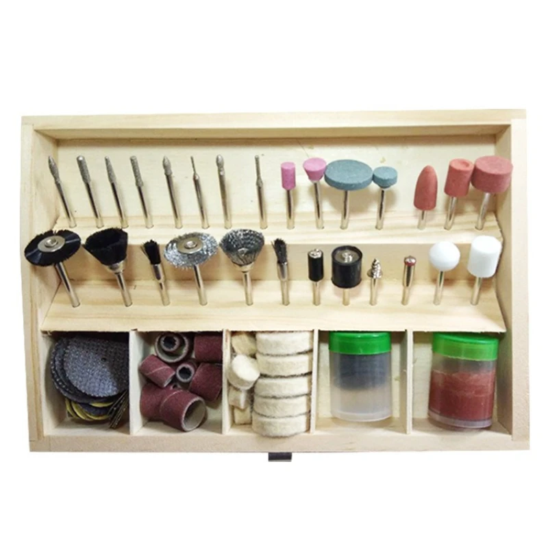 

105 Pcs Rotary Tool Accessories Kit for Grinding Polishing Engraving Jewelry Making Metal Working DIY Craft Power Tool
