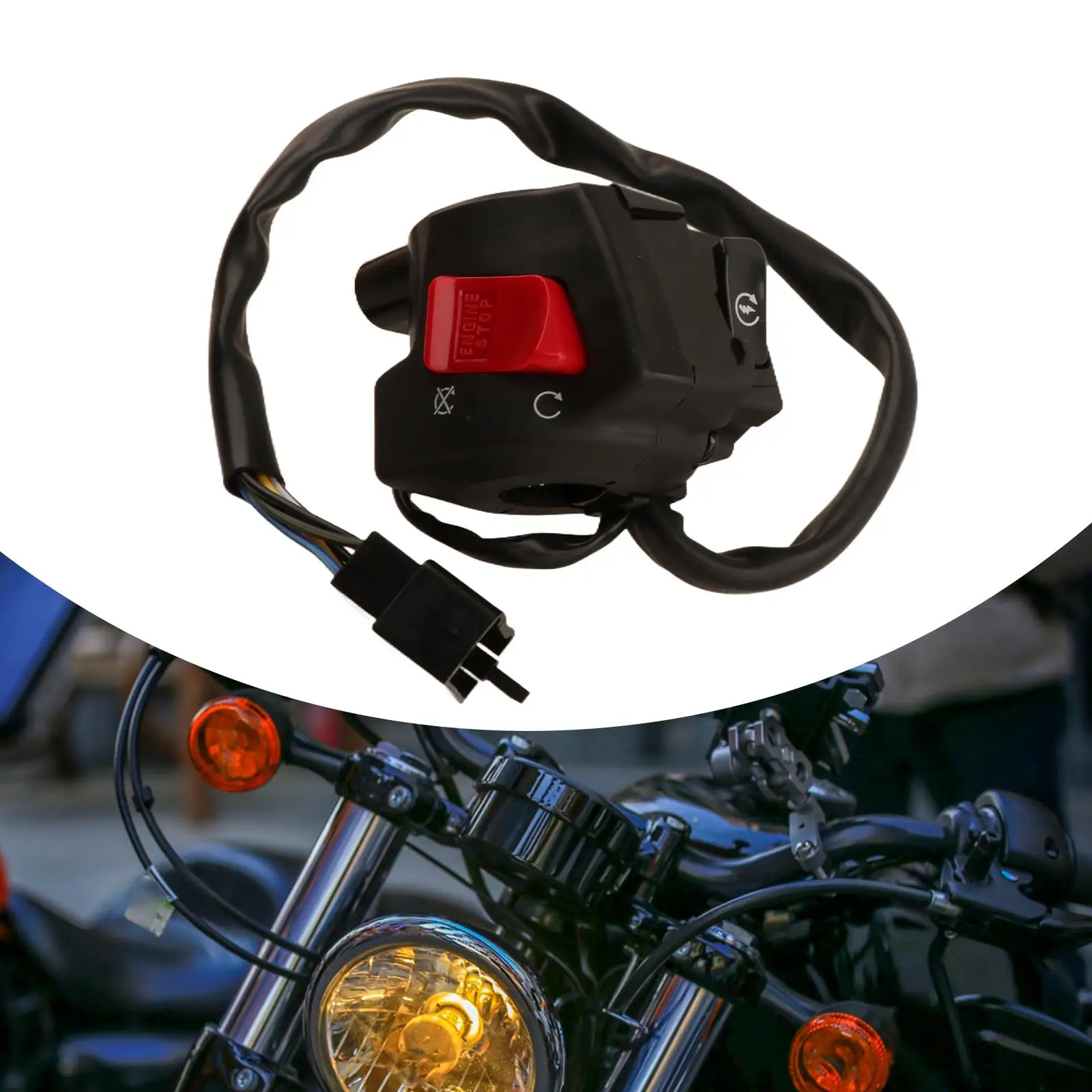 

Start Stop Kill Switch Spare Parts High Reliability Motorbike Accessory Replace